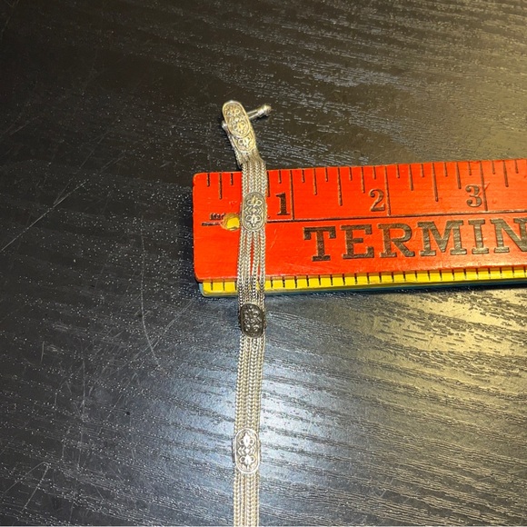 Vintage 925 sterling silver bracelet 13 grams 7” - Picture 9 of 12